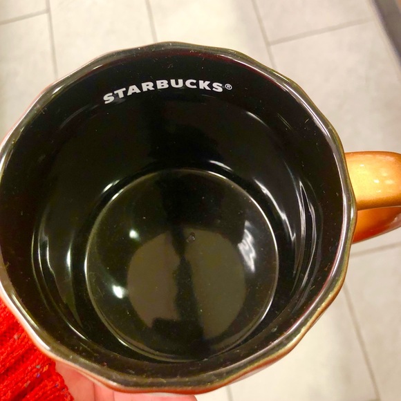 Starbucks Copper Bronze Gold Swirl Coffee Tea Mug Cup 14 oz - Picture 2 of 3